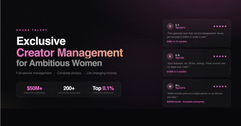 Aruna Talent Creator Management Growth